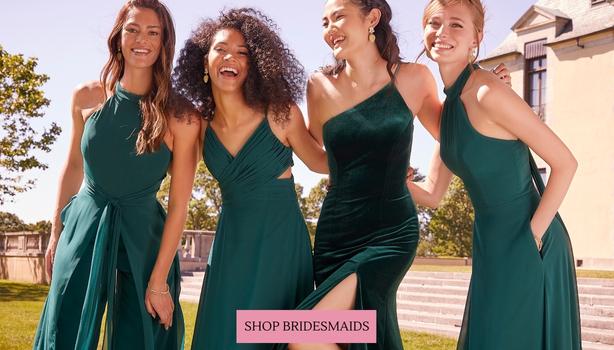 Shop our Designer Bridesmaid Dresses and Gowns